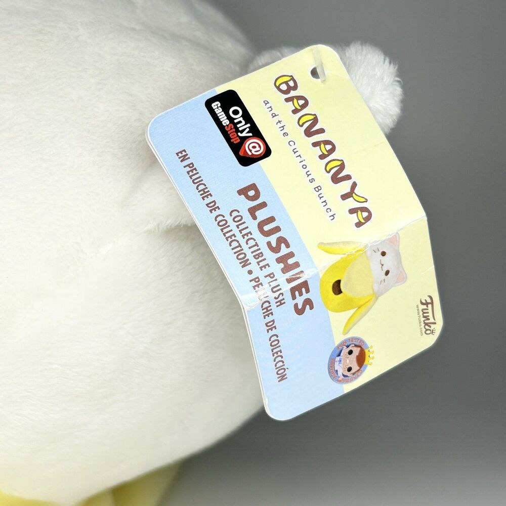 NEW - Funko BANANYA Plush - Gamestop Exclusive - Banana White Cat Large 16” - Picture 11 of 15